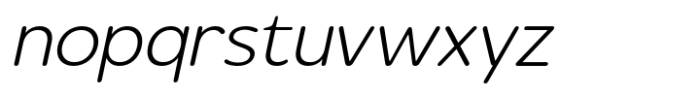 Gomenasans Light Italic Font LOWERCASE