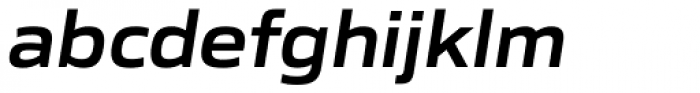 Gomme Sans Semi Bold Italic Font LOWERCASE
