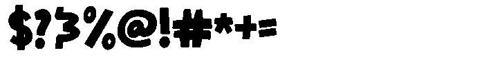 Gomy Font OTHER CHARS