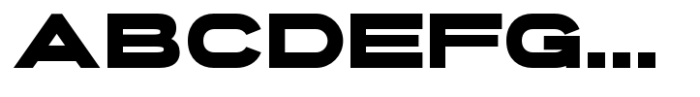 Gonero Black Expanded Font UPPERCASE