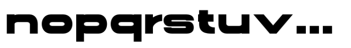 Gonero Black Extra Expanded Font LOWERCASE