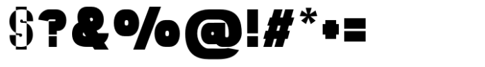 Gonero Black Ultra Condensed Font OTHER CHARS