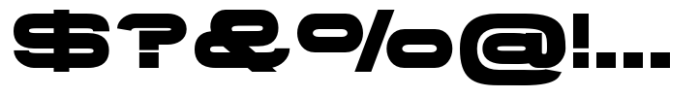 Gonero Black Ultra Expanded Font OTHER CHARS