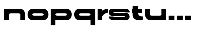 Gonero Black Ultra Expanded Font LOWERCASE