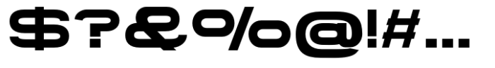 Gonero Bold Extra Expanded Font OTHER CHARS