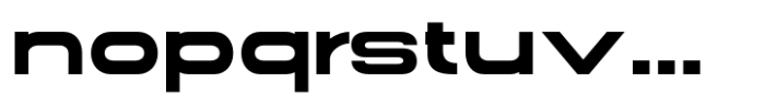 Gonero Bold Extra Expanded Font LOWERCASE
