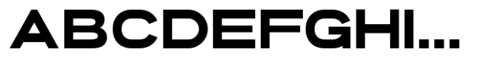 Gonero Bold Semi Expanded Font UPPERCASE