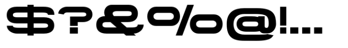 Gonero Bold Ultra Expanded Font OTHER CHARS