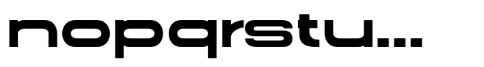 Gonero Bold Ultra Expanded Font LOWERCASE