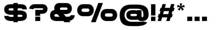Gonero Extra Bold Expanded Font OTHER CHARS