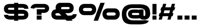 Gonero Extra Bold Extra Expanded Font OTHER CHARS