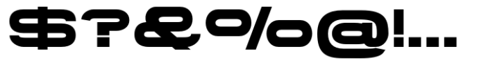Gonero Extra Bold Ultra Expanded Font OTHER CHARS