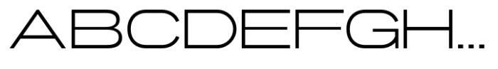 Gonero Extra Light Expanded Font UPPERCASE