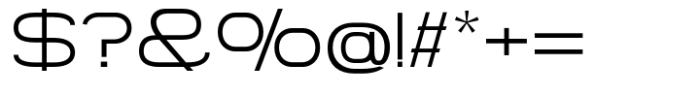 Gonero Extra Light Semi Expanded Font OTHER CHARS