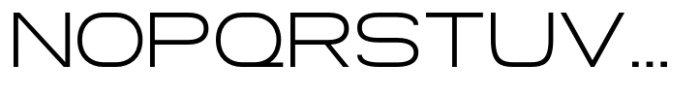 Gonero Extra Light Semi Expanded Font UPPERCASE