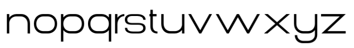 Gonero Extra Light Semi Expanded Font LOWERCASE
