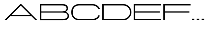 Gonero Extra Light Ultra Expanded Font UPPERCASE