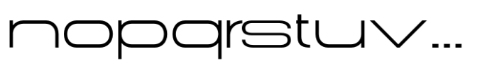 Gonero Extra Light Ultra Expanded Font LOWERCASE