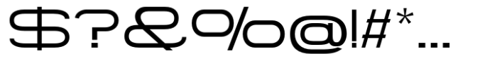 Gonero Light Extra Expanded Font OTHER CHARS