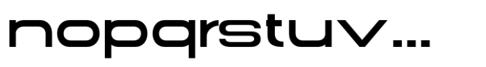 Gonero Medium Extra Expanded Font LOWERCASE