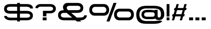 Gonero Medium Ultra Expanded Font OTHER CHARS