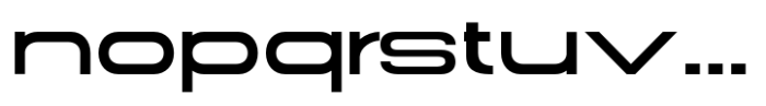 Gonero Medium Ultra Expanded Font LOWERCASE