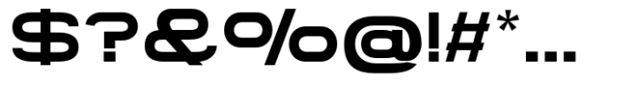Gonero Semi Bold Expanded Font OTHER CHARS