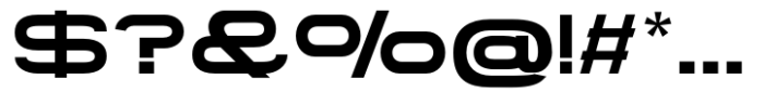 Gonero Semi Bold Extra Expanded Font OTHER CHARS