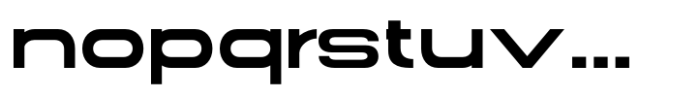 Gonero Semi Bold Extra Expanded Font LOWERCASE