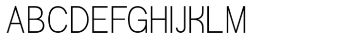 Gonero Thin Condensed Font UPPERCASE
