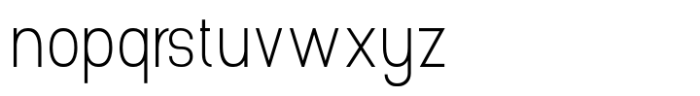 Gonero Thin Condensed Font LOWERCASE
