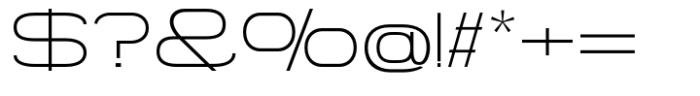 Gonero Thin Expanded Font OTHER CHARS