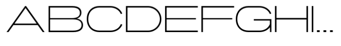 Gonero Thin Expanded Font UPPERCASE
