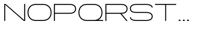 Gonero Thin Expanded Font UPPERCASE