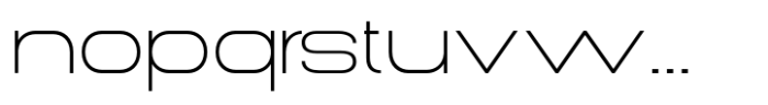 Gonero Thin Expanded Font LOWERCASE