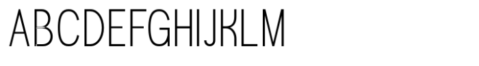 Gonero Thin Extra Condensed Font UPPERCASE