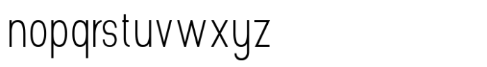 Gonero Thin Extra Condensed Font LOWERCASE