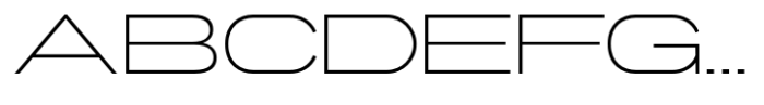 Gonero Thin Extra Expanded Font UPPERCASE