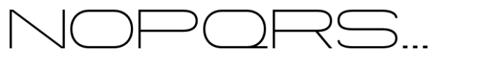 Gonero Thin Extra Expanded Font UPPERCASE