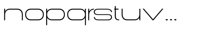 Gonero Thin Extra Expanded Font LOWERCASE