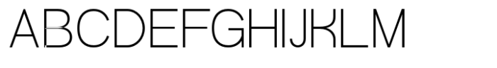 Gonero Thin Semi Condensed Font UPPERCASE
