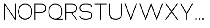 Gonero Thin Semi Condensed Font UPPERCASE