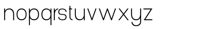 Gonero Thin Semi Condensed Font LOWERCASE