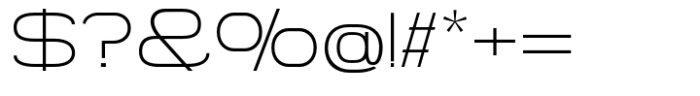 Gonero Thin Semi Expanded Font OTHER CHARS