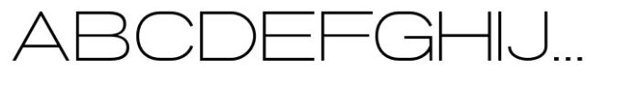 Gonero Thin Semi Expanded Font UPPERCASE