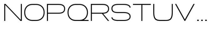Gonero Thin Semi Expanded Font UPPERCASE
