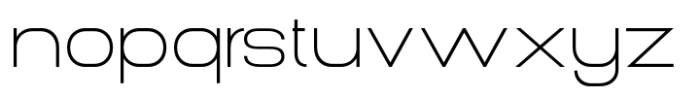 Gonero Thin Semi Expanded Font LOWERCASE