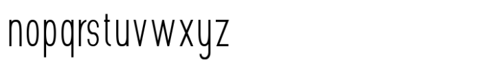 Gonero Thin Ultra Condensed Font LOWERCASE