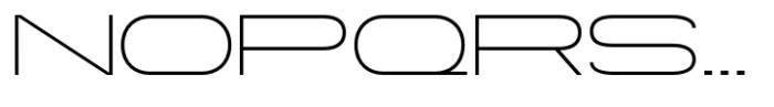 Gonero Thin Ultra Expanded Font UPPERCASE
