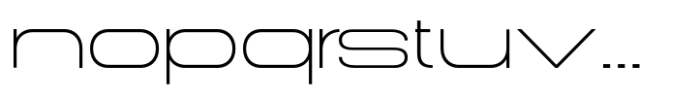 Gonero Thin Ultra Expanded Font LOWERCASE